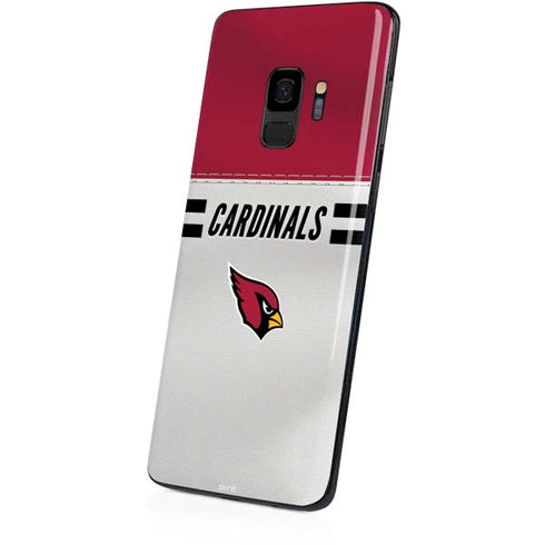 NFL Arizona Cardinals White Striped Galaxy S9 Skin